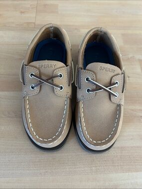 Sperry Kids Wheat Leather Boat Shoes - Size 10   —Like New — Summer